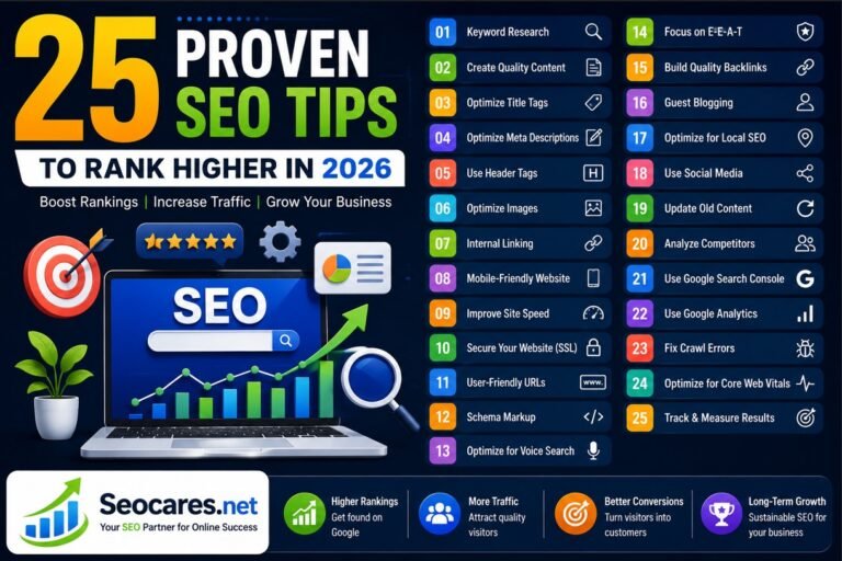 25 Proven SEO Tips to Rank Higher in 2026