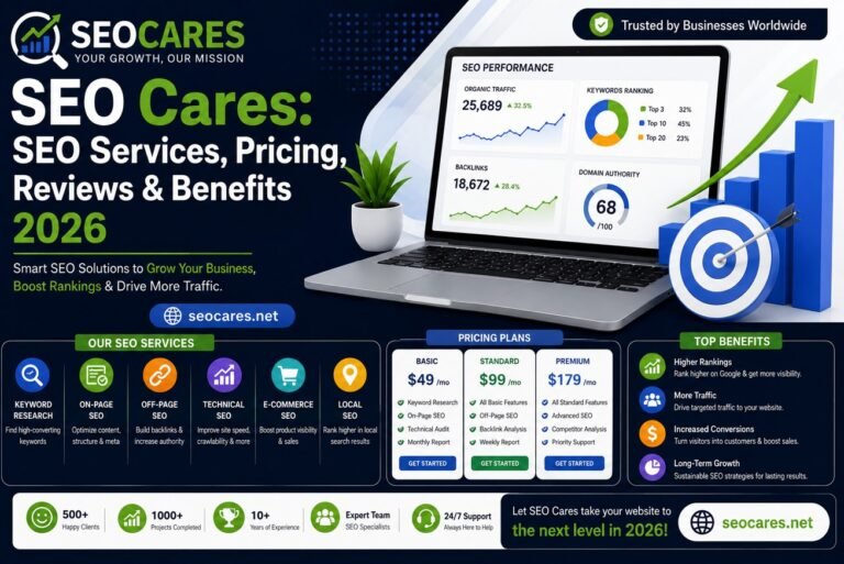 SEO Cares: SEO Services, Pricing, Reviews & Benefits 2026